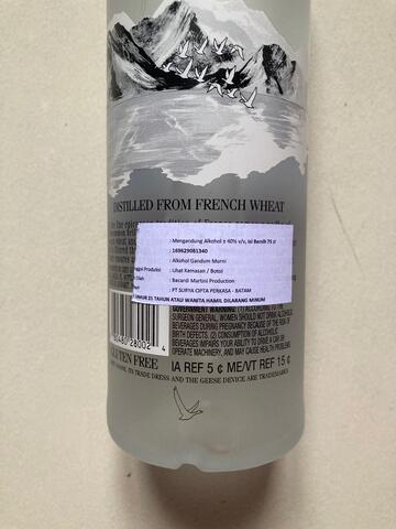 Grey goose vodka 750ml