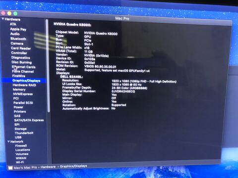 vga card nvidia quadro k6000 12gb ddr5 384 bit design gaming eks pc apple macpro