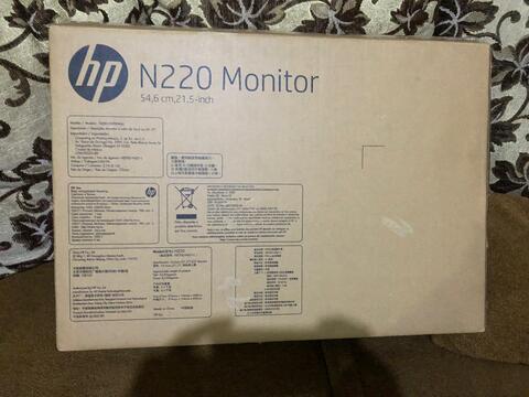 led monitor ips 22 inch merk hp N220 kondisi mulus like new fullset dus
