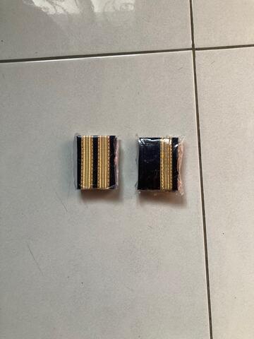 Bar epaulette pilot gold emas 1 dan 2