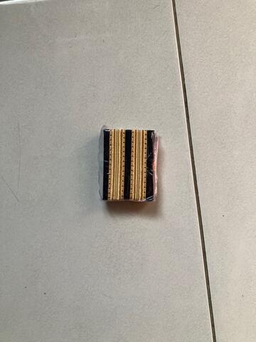 Bar epaulette pilot gold emas 1 dan 2