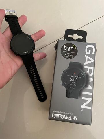 Garmin forerunner 45 2nd 100% original black masi garansi TAM