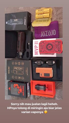 Jual Vape atau Rokok Elektrik Second