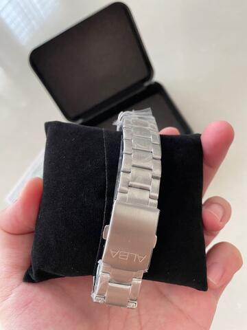 Jam tangan analog pria stainless Alba 100% new original
