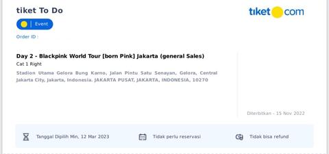 Blackpink Born Pink Jakarta Cat 1 Right Day 2