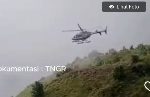 Pendaki Asal Swiss Jatuh di Rinjani, Helikopter Diterbangkan Menuju Lokasi