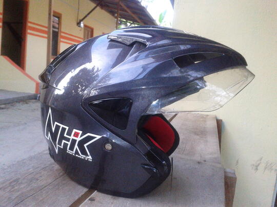 harga helm double visor nhk