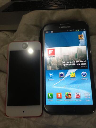 WTS iPod Touch Gen 5th 64 Gb & Galaxy Note II ( jual harga sakit hati / mulus 99% )