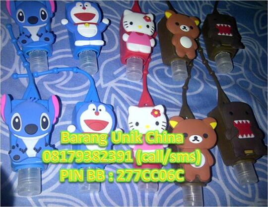 Handgel Pocket bag Sanitizer Karakter 3D glow in the dark boneka reseller dropship ok
