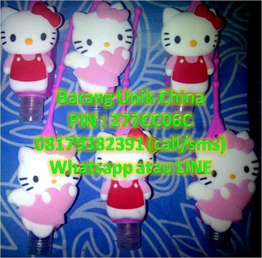 Handgel Pocket bag Sanitizer Karakter 3D glow in the dark boneka reseller dropship ok