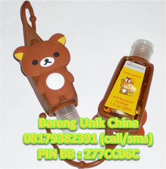 Handgel Pocket bag Sanitizer Karakter 3D glow in the dark boneka reseller dropship ok
