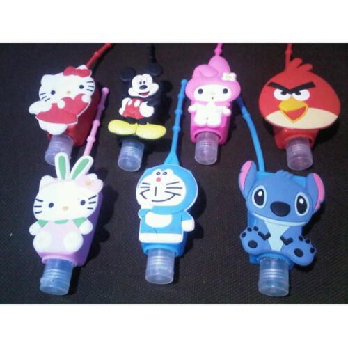 Handgel Pocket bag Sanitizer Karakter 3D glow in the dark boneka reseller dropship ok