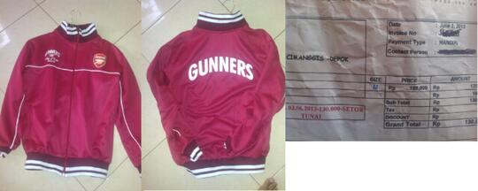 Jaket arsenal "the gunners"