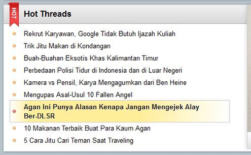 Ayo gan, jangan lagi mengejek ababil yang menggunakan DSLR