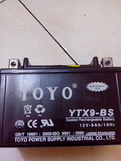 (wts)aki toyo 12V 9A Type YTX9-BS bwat Ninja 250,Migelly250,kymco,Dtracker250