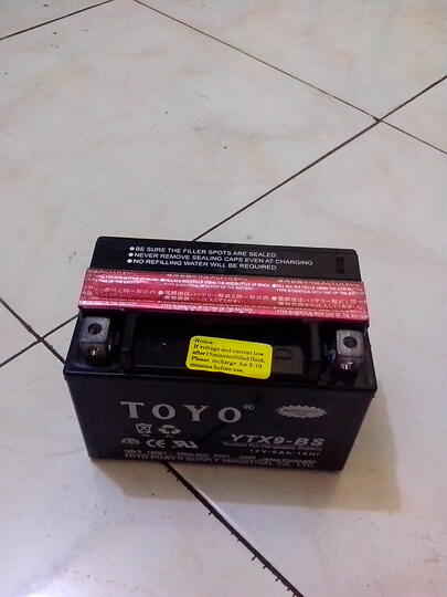 (wts)aki toyo 12V 9A Type YTX9-BS bwat Ninja 250,Migelly250,kymco,Dtracker250