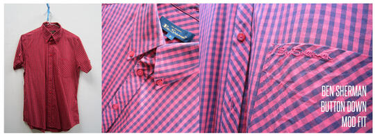 BEN SHERMAN & DICKIES SHIRT/KEMEJA GINGHAM & CHAMBRAY 100% ORIGINAL!!