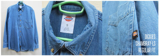 BEN SHERMAN & DICKIES SHIRT/KEMEJA GINGHAM & CHAMBRAY 100% ORIGINAL!!