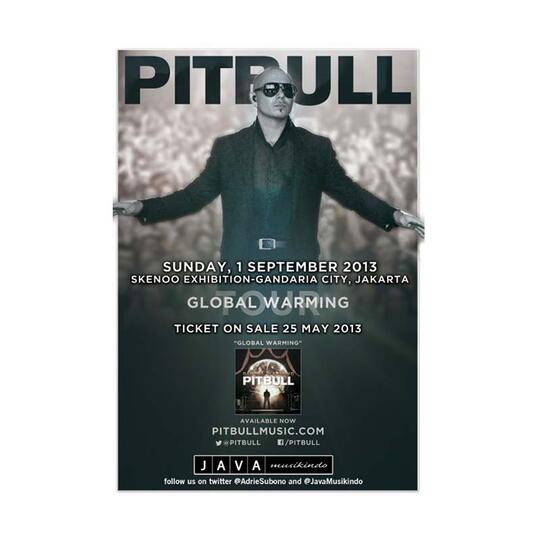 Tiket Murah Pitbull Konser 1 September 2013 (Di bawah hrga normal)