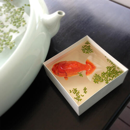 Gambar 3D Yang Di cat Di Lapisan Resin