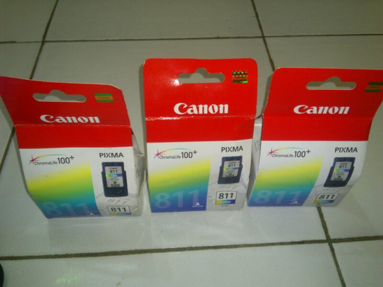 jual termurah se kaskus raya cartidge canon cl 811 3 pcs rp 500.000 nett BNIB