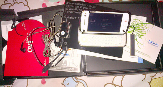 Nokia N97 32gb white FULL SET + box - Normal semua
