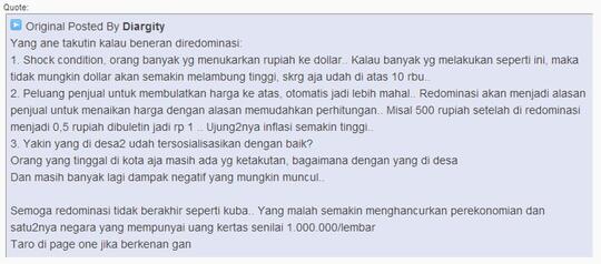 1 Januari 2014, Perubahan Rp 1.000 Jadi Rp 1 Bakal Dimulai