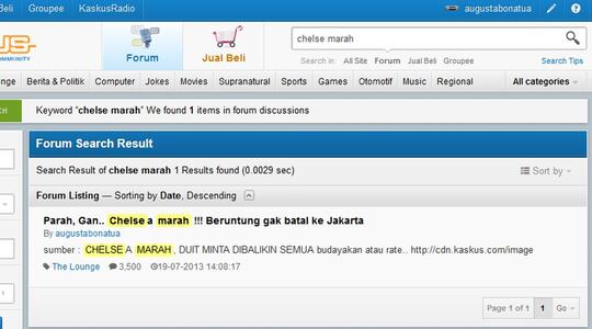 Parah, Gan.. Chelsea marah !!! Beruntung gak batal ke Jakarta