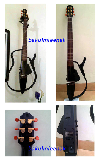 SILENT GUITAR YAMAHA SLG 110S STRINGS (Mint, like new) banyak bonus..