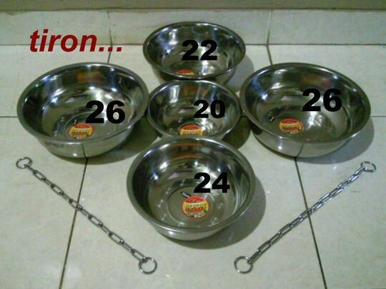 Jual tempat makan anjing kucing HIGH QUALITY Stainless steel murah !!!