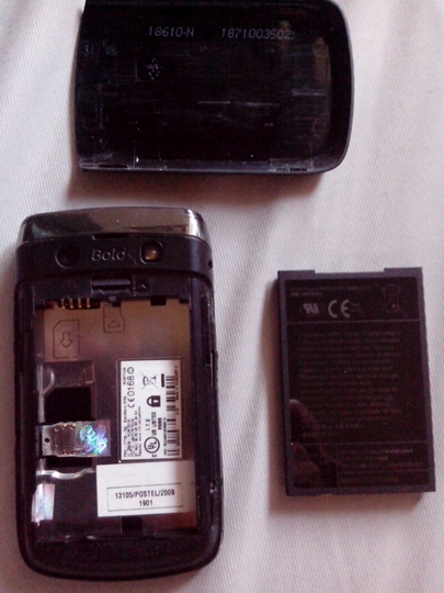 Jual BB Bold 9700 (Onyx 1) second batangan kondisi apa adanya