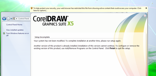 your system has not been modified corel x5 your system has not been modified corel x5