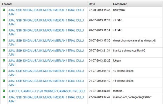 JUAL SSH SINGA,USA,IIX MURAH MERIAH ! TRIAL DULU AJA !