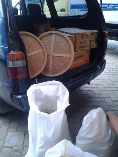 JUAL KELAKAT KUKUSAN BAMBU, Ready stok ribuan @5rb diameter 13cm,17cm,30cm,40cm,52cm)