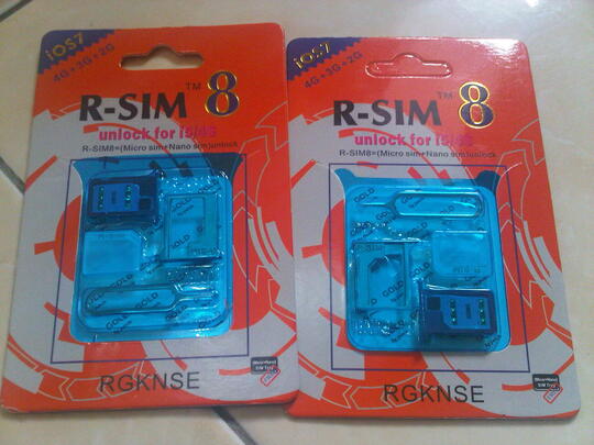 R-SIM 8 unlocker IPHONE 4S - 5 IOS 7