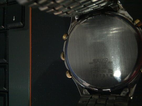Seiko Chronograph Quartz 7t32-7c60 dial putih alarm active vintage akurat semarang
