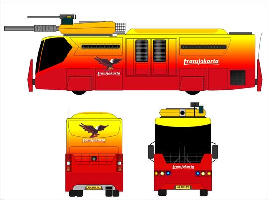 Modifikasi Transjakarta Tahun 2015…!!!! Jangan Coba2 Masuk Jalur Busway