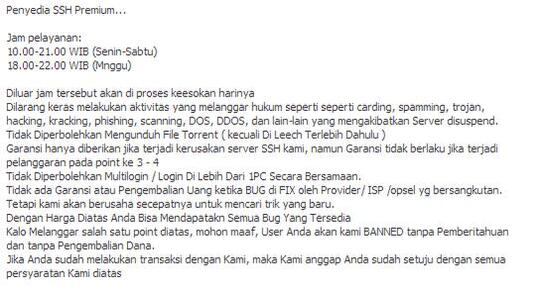 INTERNET MURAH/SSH (JP,US,LOKAL)+TOOL (XL,SMPATI,INDOSAT,SMART) Support Drop Bear