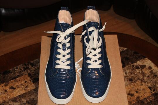 louboutin python sneakers