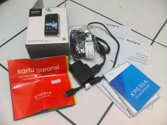 JUAL MURAH SONNY XPERIA TIPO DUAL FULLSET-COD BANDUNG