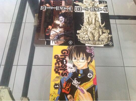 Komik naruto, one piece, yugioh, kungfu boy, hayate, digimon, midori's day etc