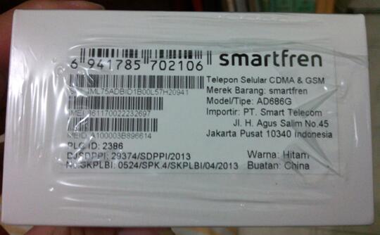 Jual Murah HP SMARTFREN Andromax C ( Hisense AD686G ) Black New BNIB Segel