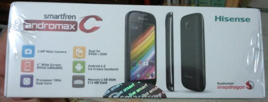 Jual Murah HP SMARTFREN Andromax C ( Hisense AD686G ) Black New BNIB Segel