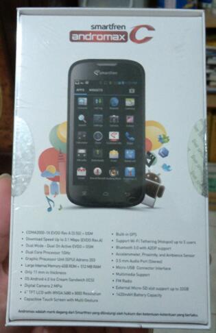 Jual Murah HP SMARTFREN Andromax C ( Hisense AD686G ) Black New BNIB Segel