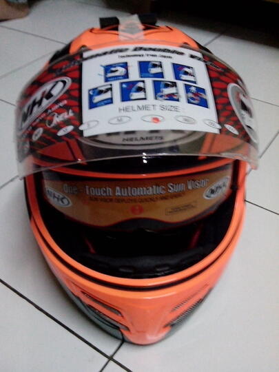 NHK Terminator Limited Edition Double Visor Orange