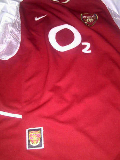 arsenal o2 jersey