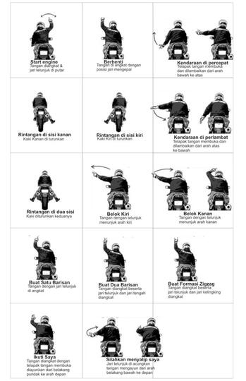 Kode Isyarat Dalam TOURING - Bikers Merapat