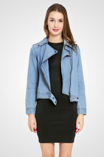 Terjual DENIM JACKET with zipper LOOK 