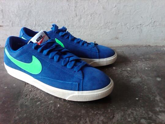 Terjual nike blazer low blue /green tosca size 43 original | KASKUS
