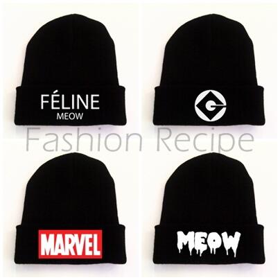 Beanie Polos n Custom, Topi Caplin karakter n crown